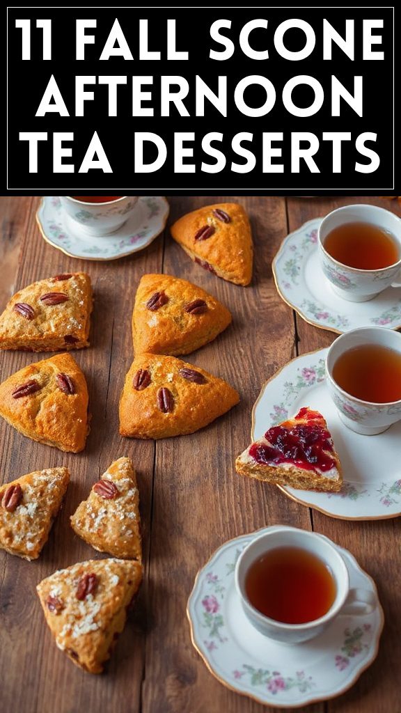 11 Fall Scone Afternoon Tea Desserts