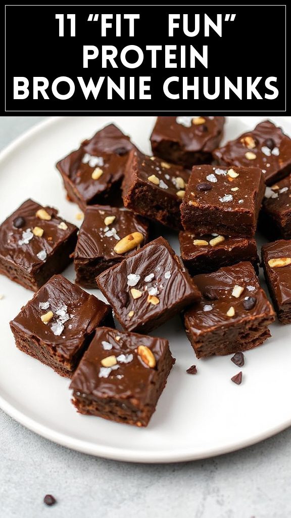 11 “Fit & Fun” Protein Brownie Chunks