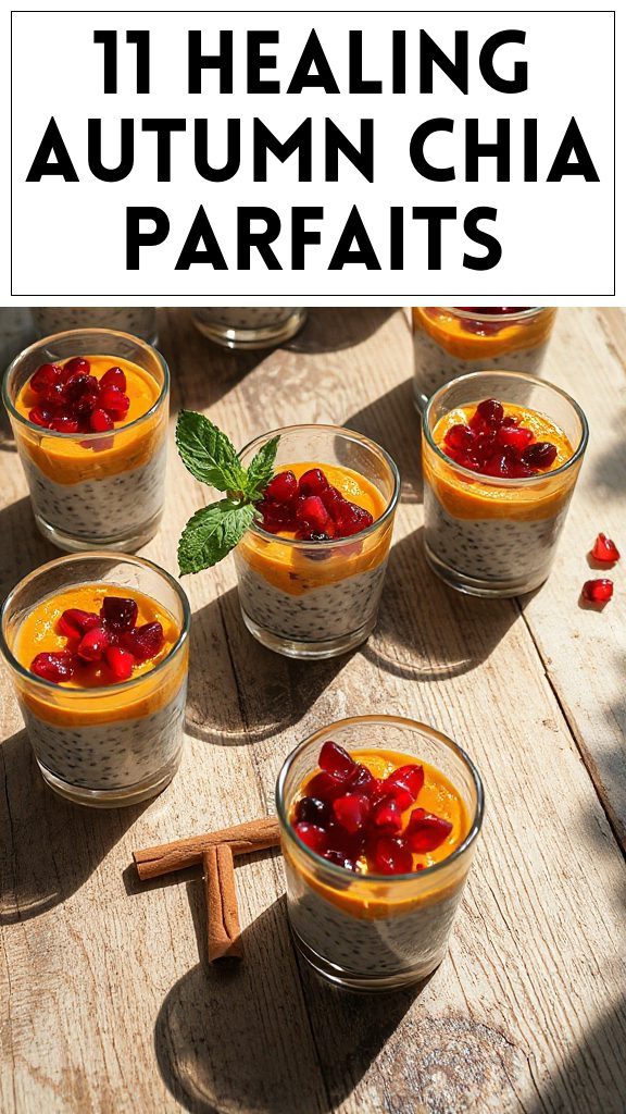 11 Healing Autumn Chia Parfaits