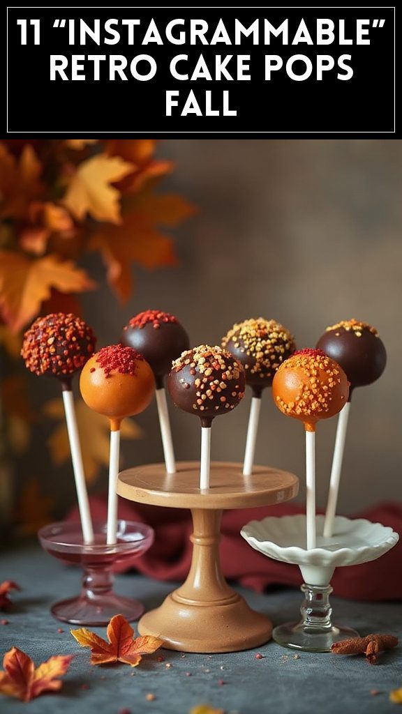 11 “Instagrammable” Retro Cake Pops Fall