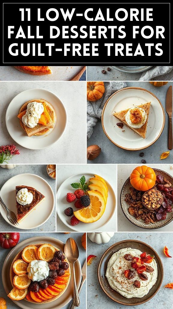 11 Low-Calorie Fall Desserts for Guilt-Free Treats