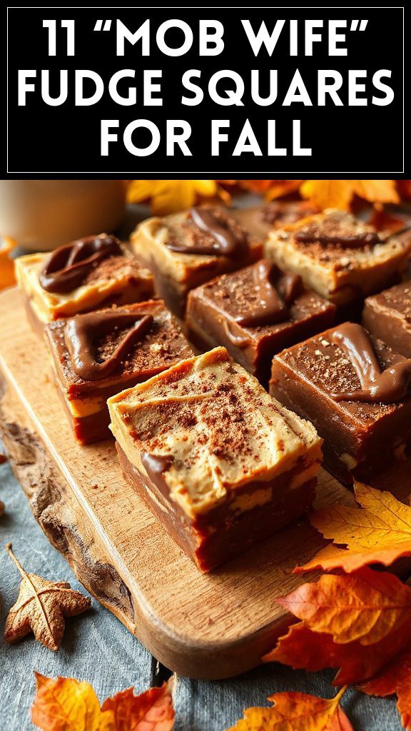 11 “Mob Wife” Fudge Squares for Fall