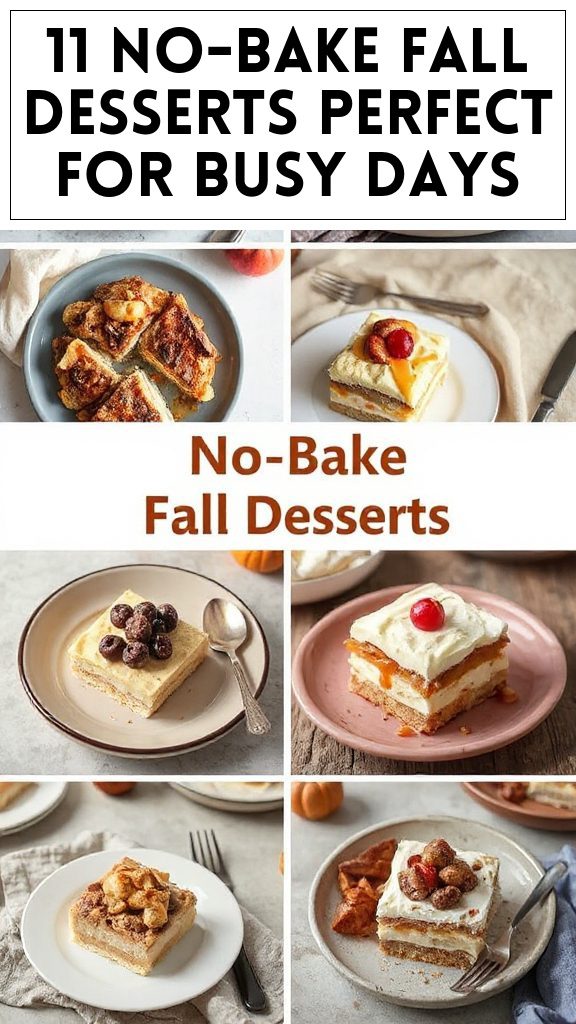 11 No-Bake Fall Desserts Perfect for Busy Days