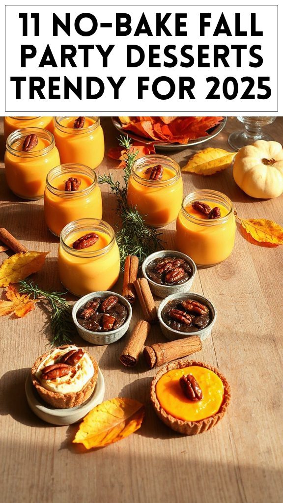 11 No-Bake Fall Party Desserts Trendy for 2025