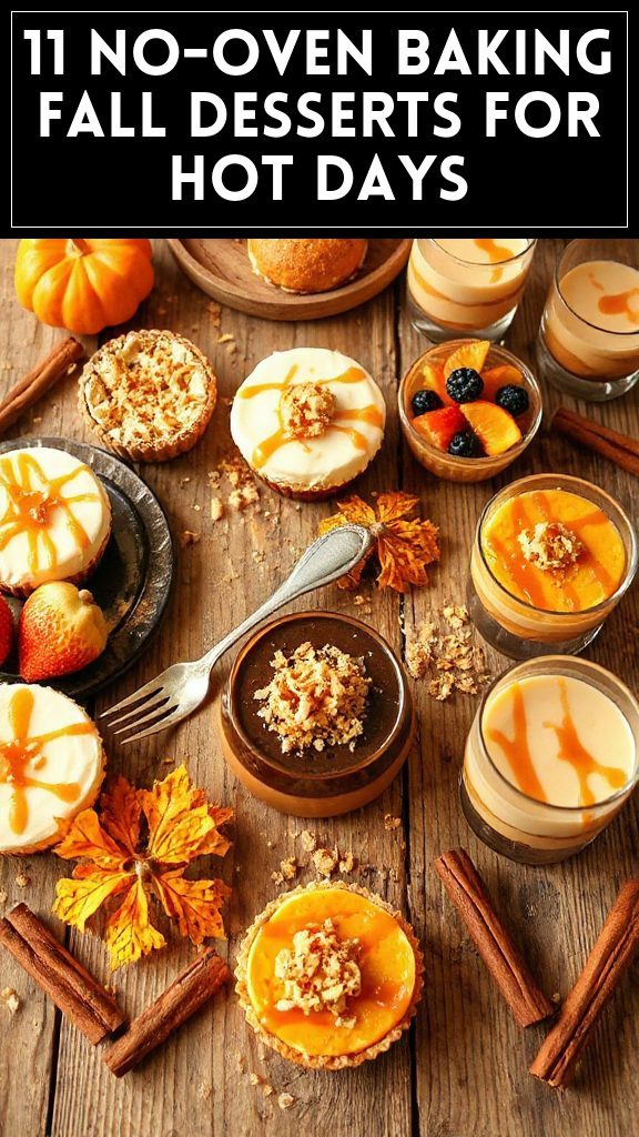 11 No-Oven Baking Fall Desserts for Hot Days