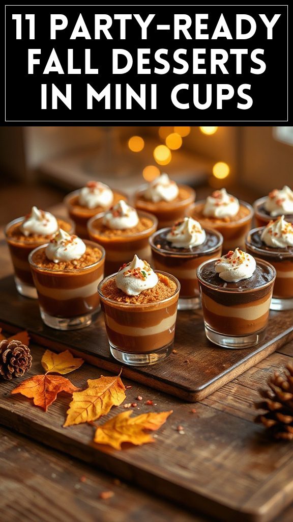 11 Party-Ready Fall Desserts in Mini Cups