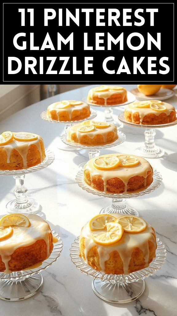 11 Pinterest Glam Lemon Drizzle Cakes