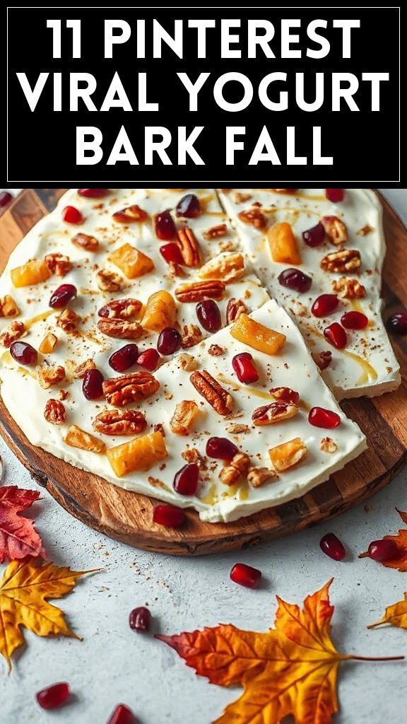 11 Pinterest Viral Yogurt Bark Fall