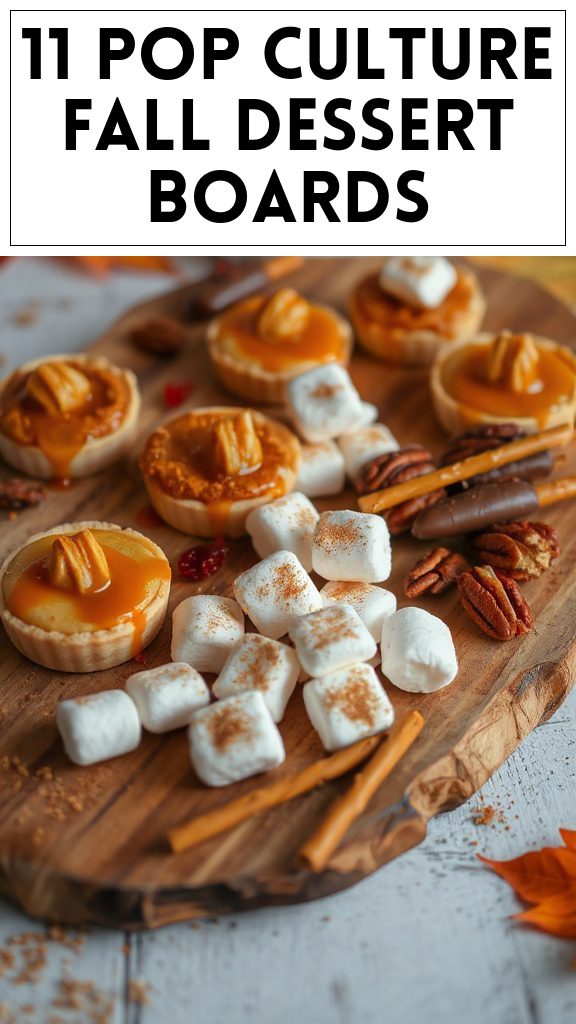 11 Pop Culture Fall Dessert Boards