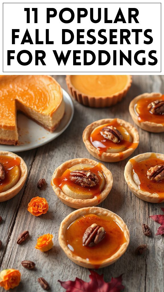 11 Popular Fall Desserts for Weddings