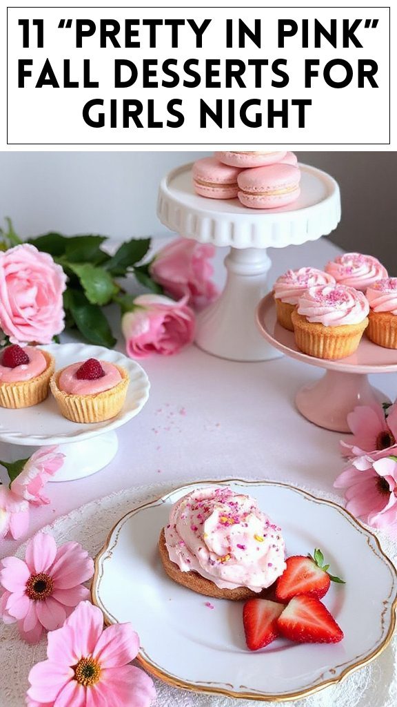 11 “Pretty in Pink” Fall Desserts for Girls Night