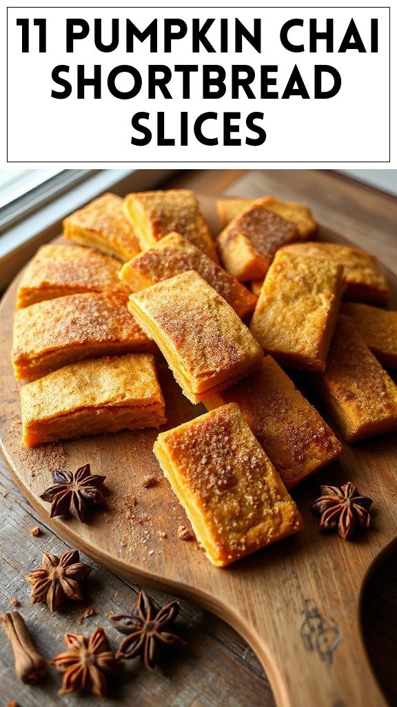 11 Pumpkin Chai Shortbread Slices