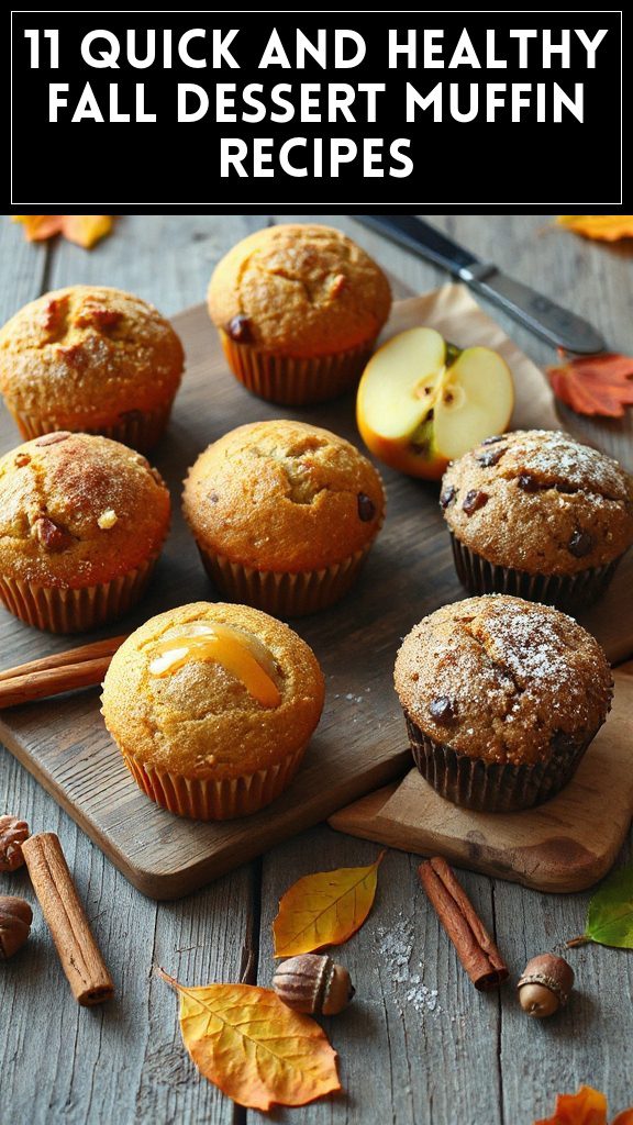 11 Quick and Healthy Fall Dessert Muffin Recipes