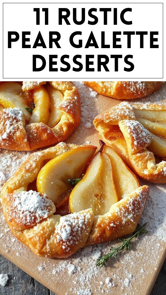 11 Rustic Pear Galette Desserts