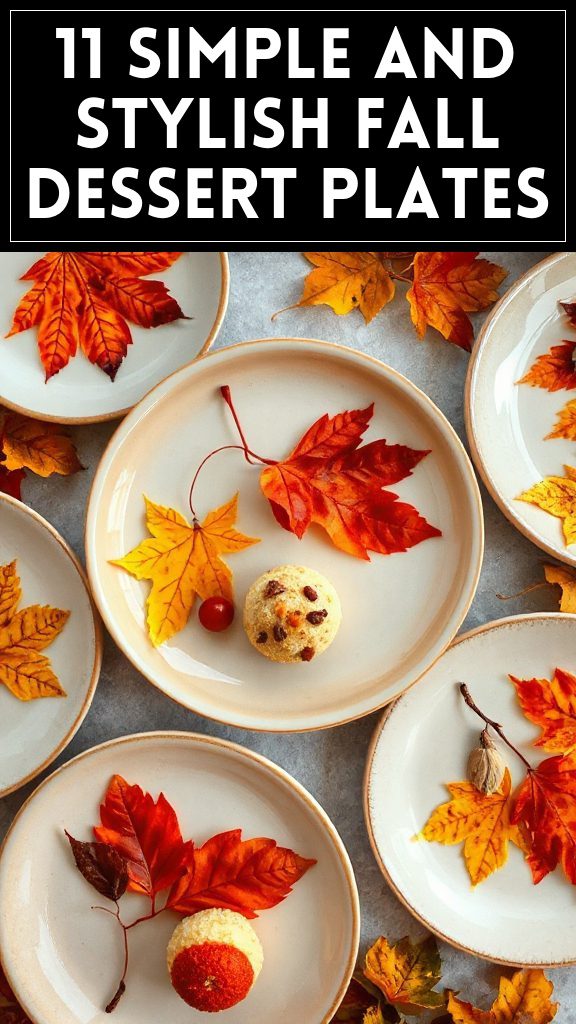 11 Simple and Stylish Fall Dessert Plates