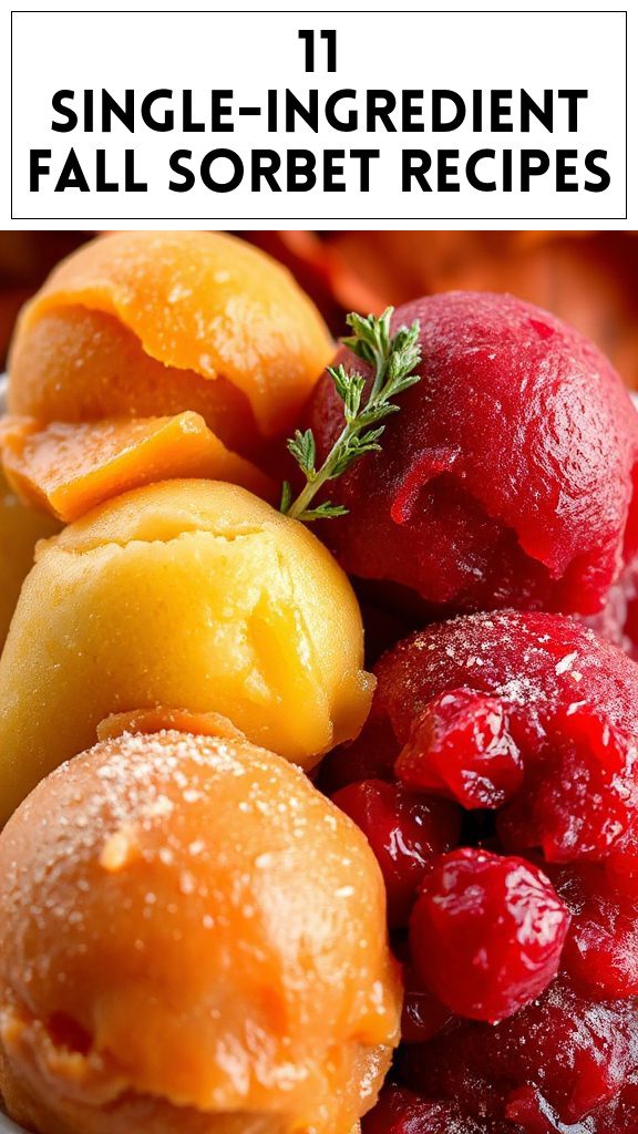 11 Single-Ingredient Fall Sorbet Recipes