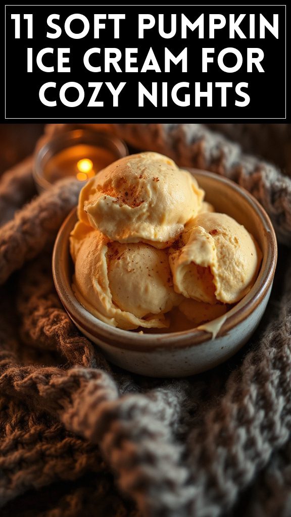 11 Soft Pumpkin Ice Cream For Cozy Nights