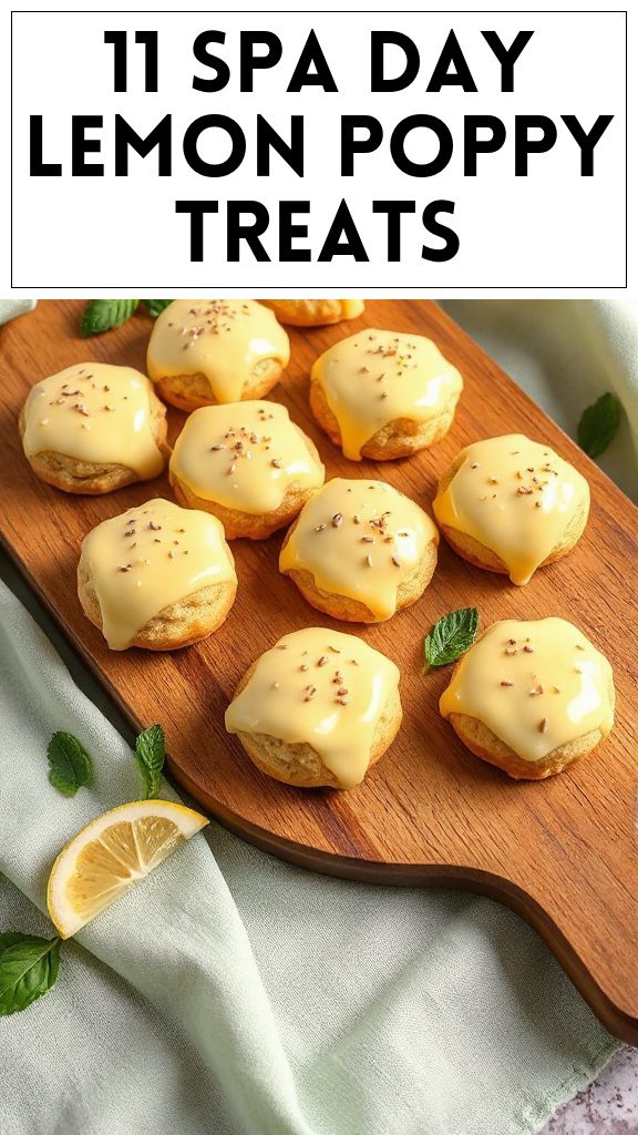 11 Spa Day Lemon Poppy Treats