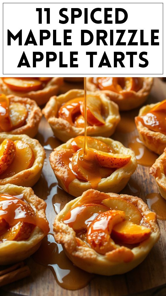 11 Spiced Maple Drizzle Apple Tarts