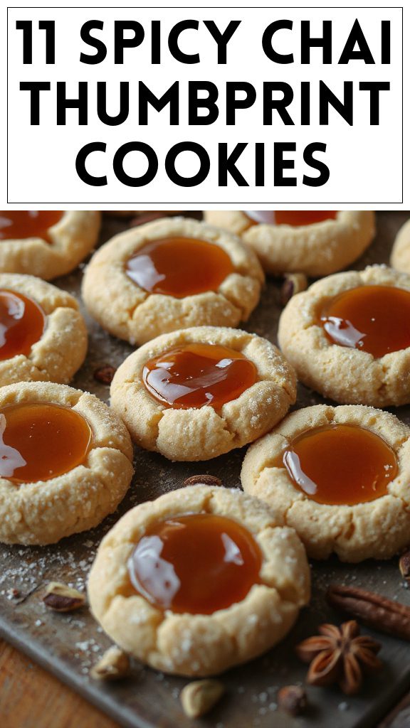 11 Spicy Chai Thumbprint Cookies