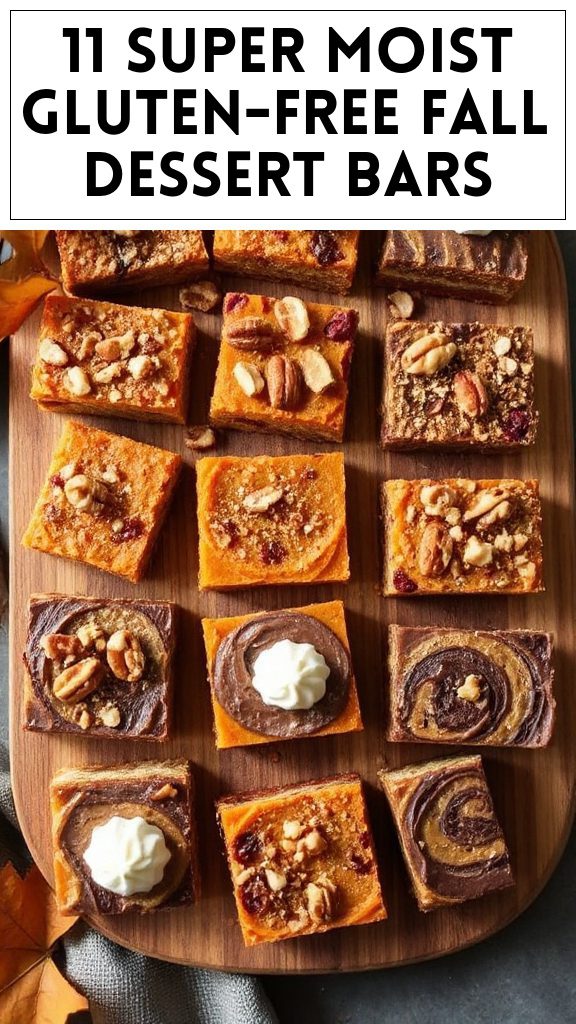 11 Super Moist Gluten-Free Fall Dessert Bars