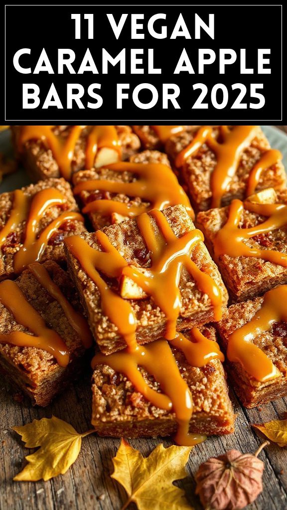 11 Vegan Caramel Apple Bars for 2025