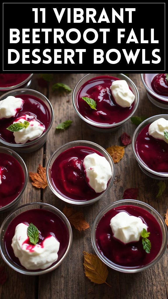 11 Vibrant Beetroot Fall Dessert Bowls