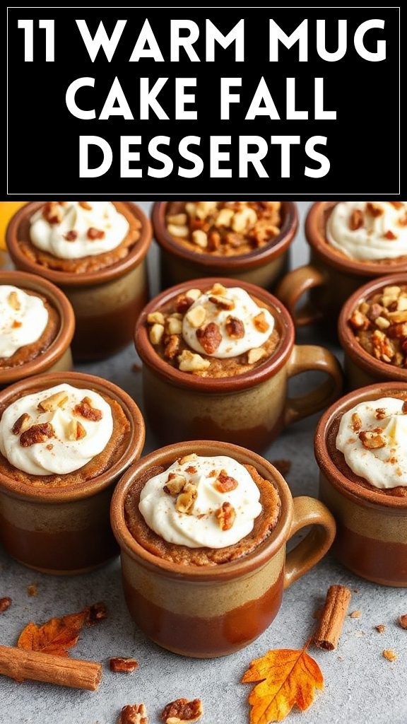 11 Warm Mug Cake Fall Desserts