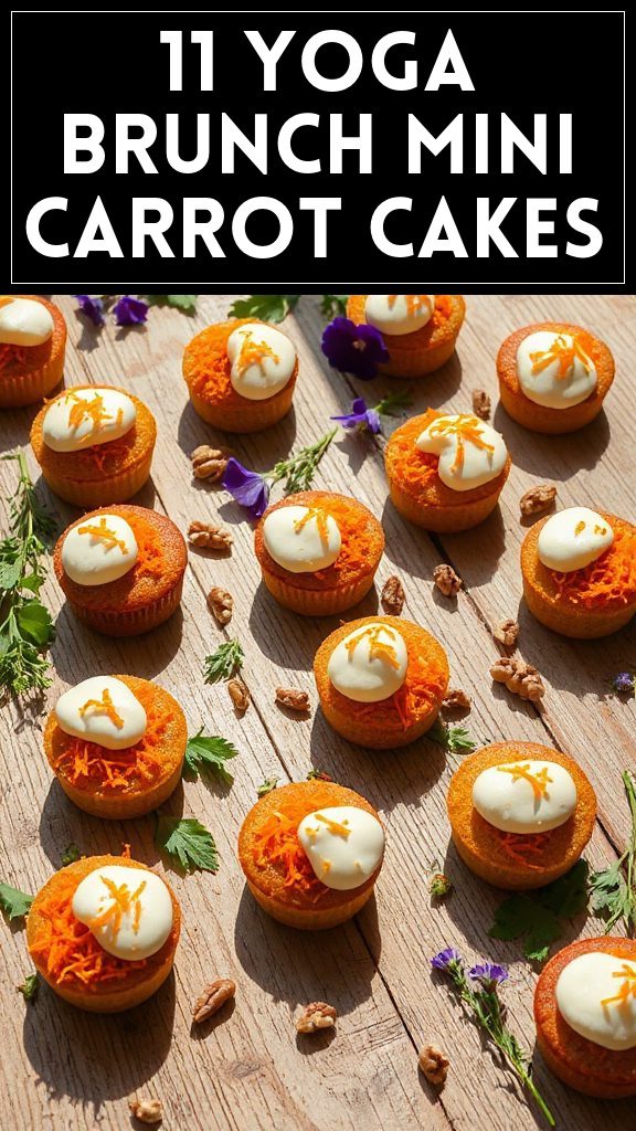 11 Yoga Brunch Mini Carrot Cakes