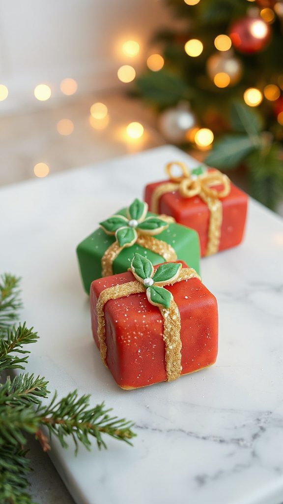adorable festive gift cookies