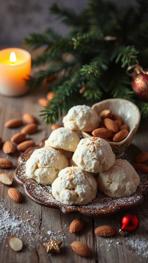 almond flavored snowball cookies