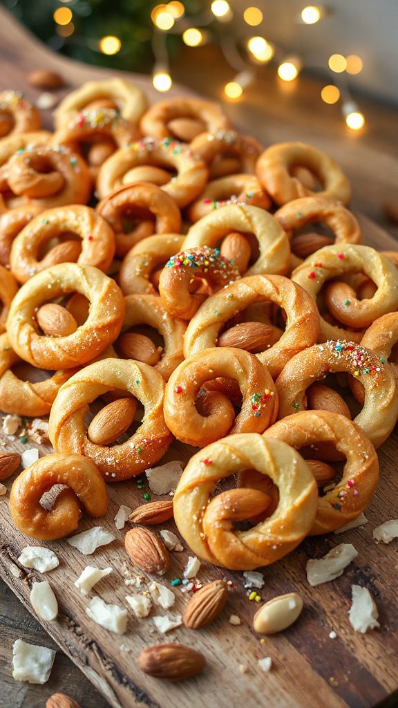 almond infused holiday cookies