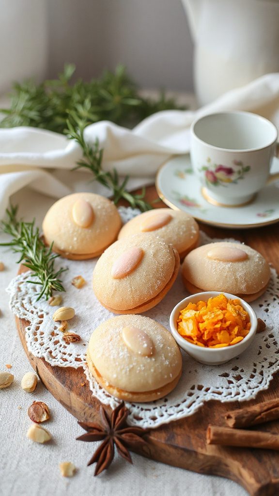 almond orange confection with icing almond orange confection with icing