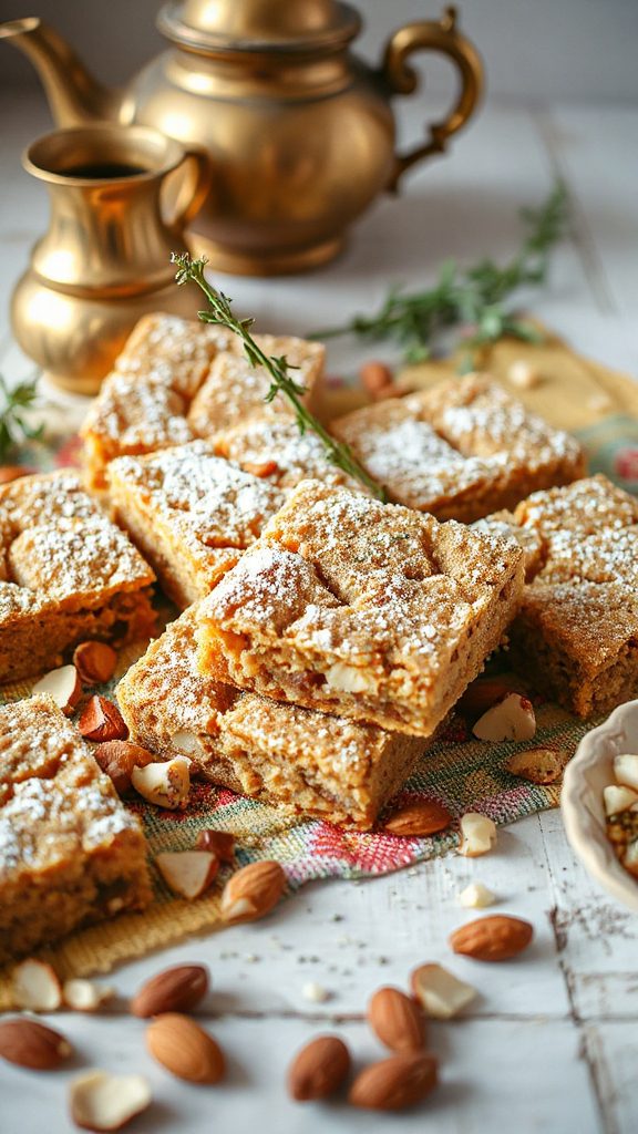almond za atar cookie bars