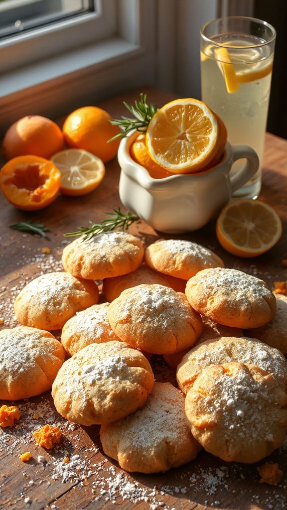 apricot citrus sugar cookies