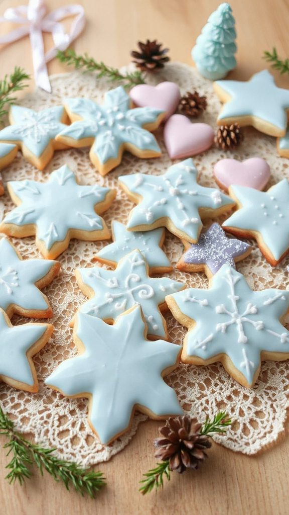 baby blue iced cookies