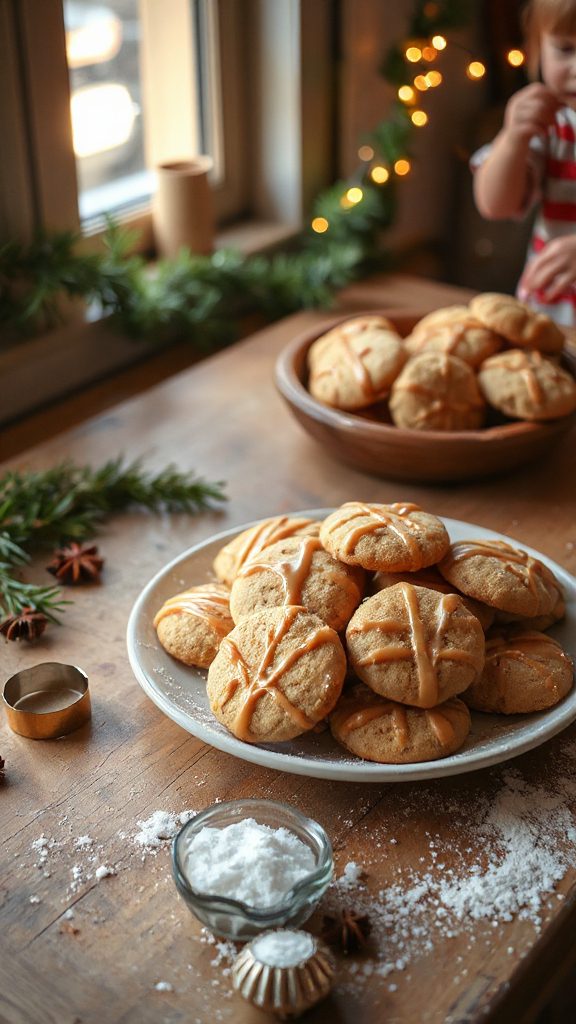 baking festive holiday cookies