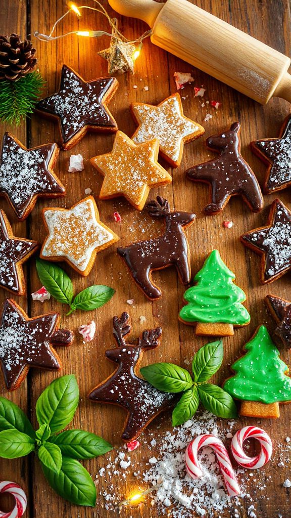 basil chocolate gingerbread delight