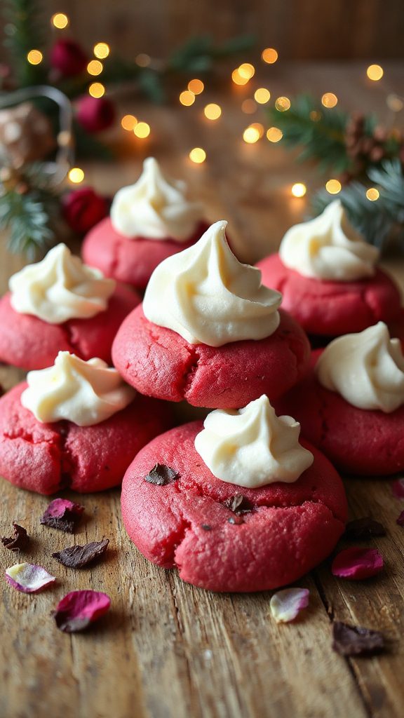 beet cookies with frosting