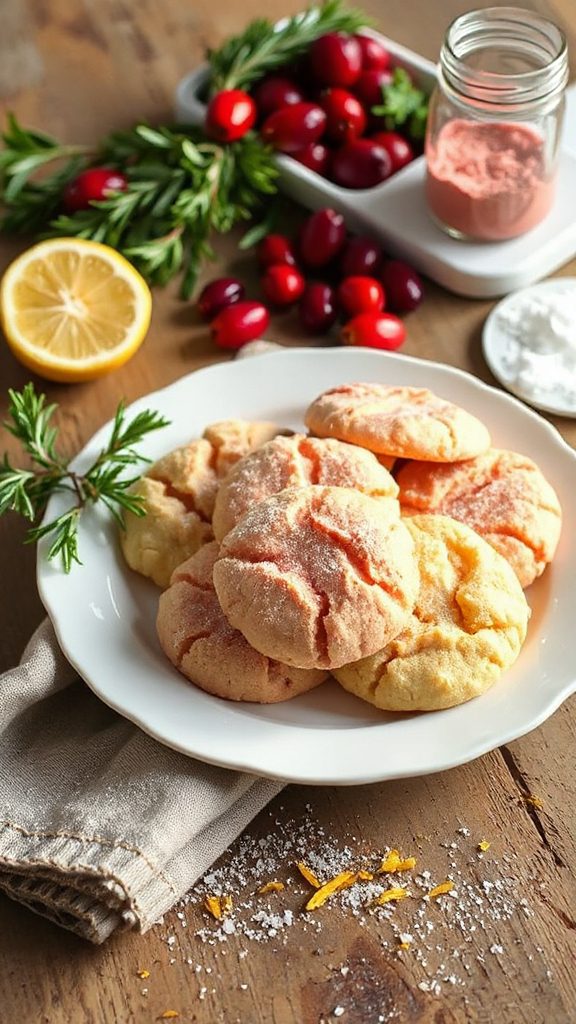 beet flavored lemon cookies