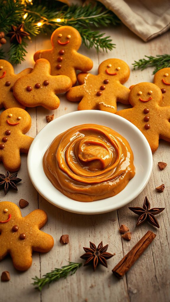 biscoff infused gingerbread cookies