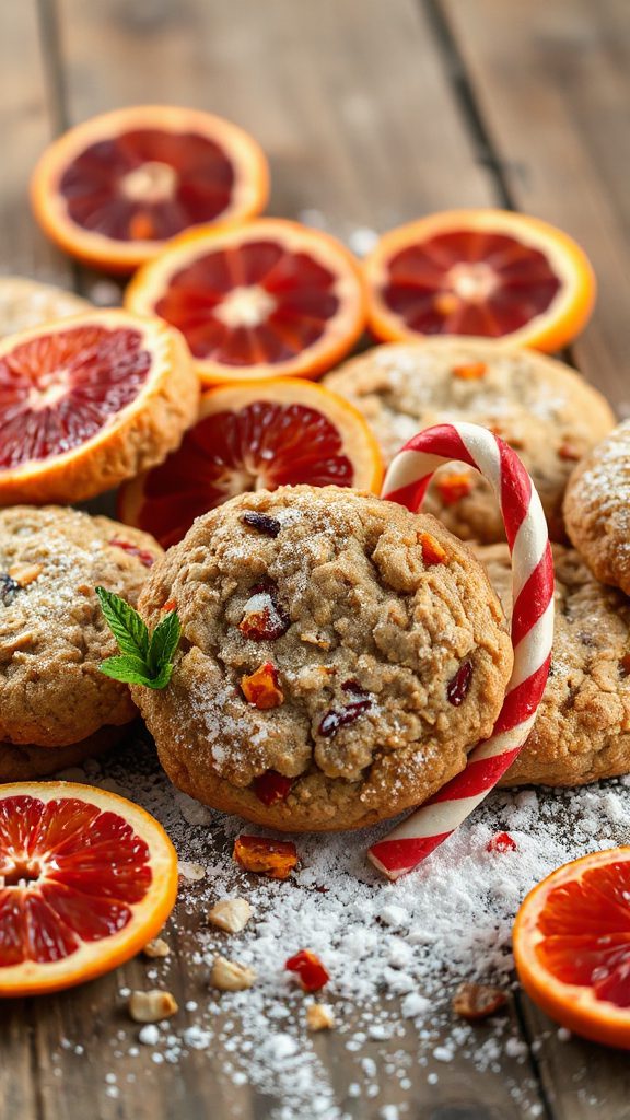 blood orange oatmeal cookies