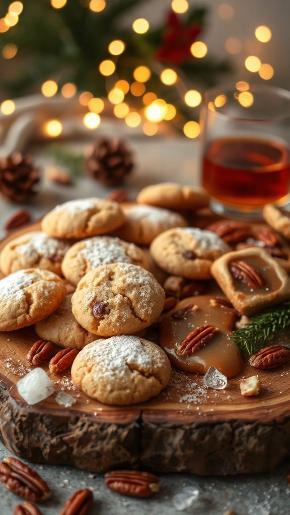 bourbon infused pecan cookies