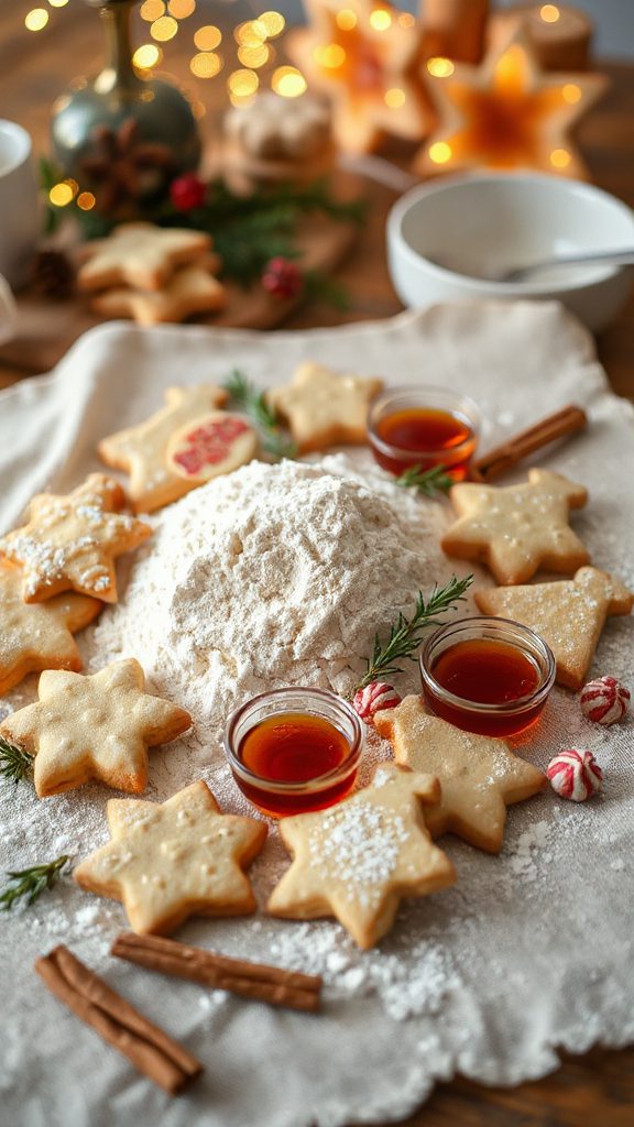 bourbon infused shortbread cookies