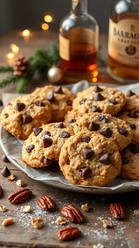 bourbon oatmeal pecan cookies