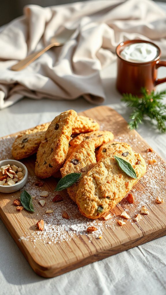 brown butter sage biscotti
