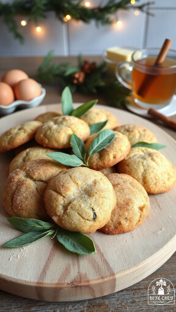 brown butter sage cookies