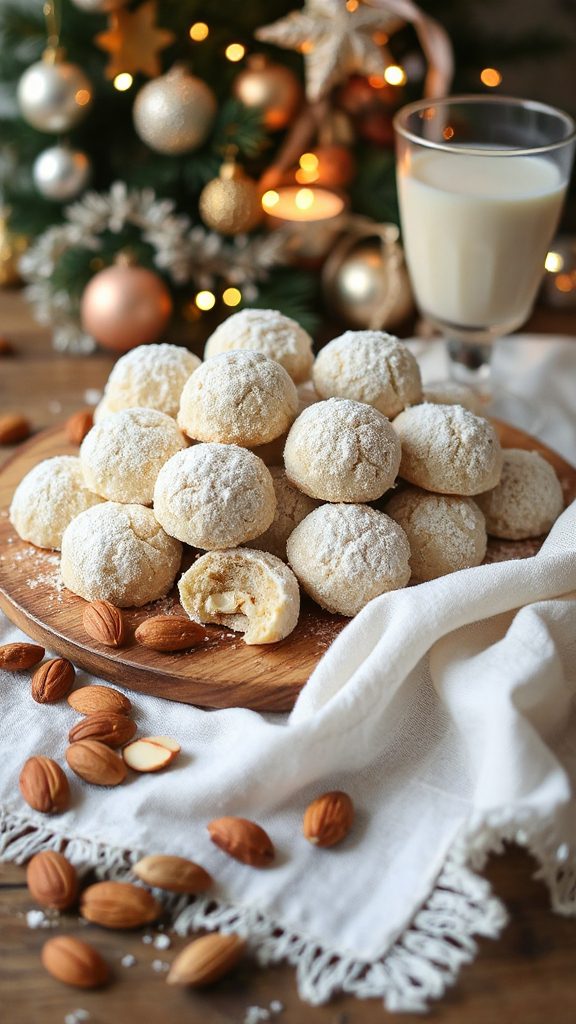 buttery almond snowball cookies