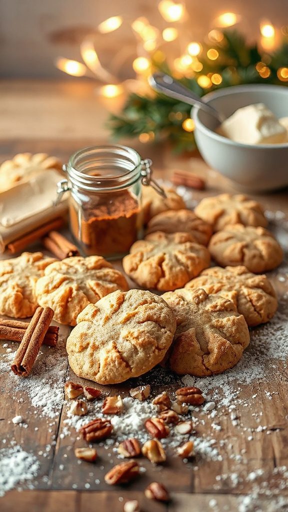 buttery cinnamon pecan cookies