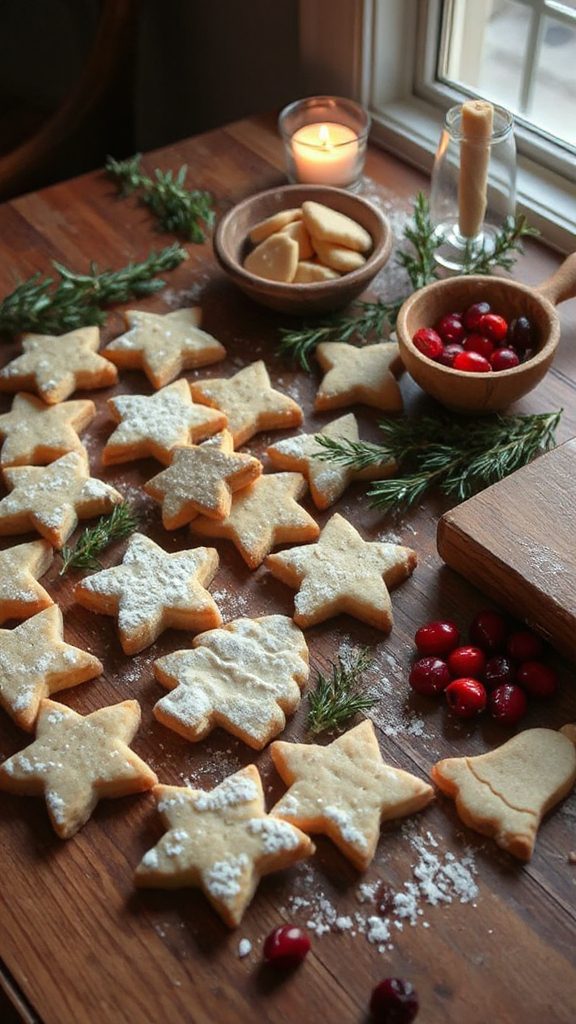 buttery crisp shortbread cookies